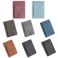 Leather Slim Wallet Credit Card Holder RFID Blocking Pocket ID Money USA