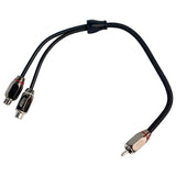 Audio Legion ALY-MFF | 1 ft RCA Adapter Cable - 1 Male to 2 Female