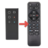 Substitute for Dyson AM04, AM05 Hot + Cool Heater Fan Remote Control 922662 [RRDYS01]