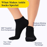 Ankle Compression Socks - 4 Pack