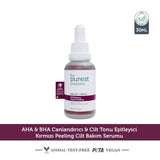 The Purest Solutions Exfoliating Facial Peeling - AHA BHA Exfoliant with Tasmanian Pepper & Hyaluronic Acid - 1.01 fl oz