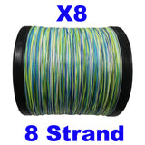 Reaction Tackle X8 Braided Fishing Line - Aqua Camo 8 Strand