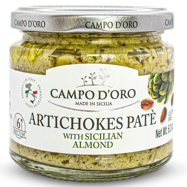 Campo D'Oro, Artichoke And Sicilian Almond Paté, 6.35 oz