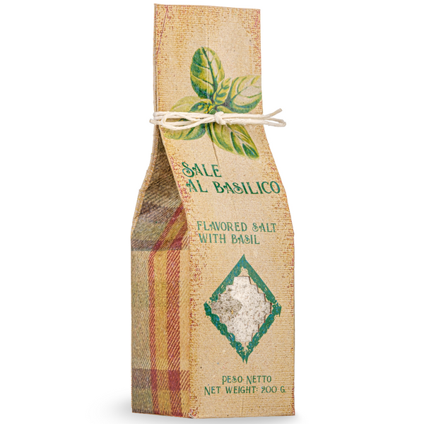Artigiani dei Sapori, Sicilian Sea Salt with Basil, 7oz  (198g)