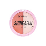 Callista Shine Fun Face Duo Blush & Highlighter Palette 140