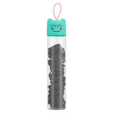 Eklips Black Tube Elastic Hair Ties Assorted Pack