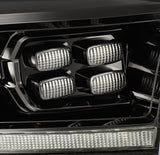 AlphaRex 09-18 Ram Truck LUXX-Series (5th Gen 2500 Style) LED Projector Headlights Alpha-Black