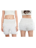 Fashion Women Ladies Solid Lace Frilly Ruffle Knicker Underwear Short Pants Safety Shorts