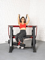 Pro Strength Abdominal Crunch - Muscle D Fitness - Seated - Plate Loaded - Adjustable - Oblique Trainer