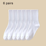Crew Socks Breathable Mid Tube Sports Socks 3-6 Pairs