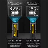 For 18650 3.7V Rechargeable Lithium Battery For 1.2V NI-MH AA / AAA Battery USB LCD Battery Smart Charger 1 / 2 /4 Slots