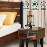 [Buy 1 Get 1] Emery Solid Wood Bed Frame & Nightstand