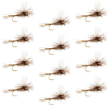 Adams Parachute Classic Dry Fly - 12 Flies Hook Size 12