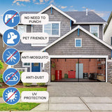 Hands Free Magnetic Garage Door Screen With Quick Close Magnets