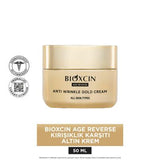 Bioxcin Anti-Aging Face Cream with Gold Particles - Luxurious Hydrating Cream for Fine Lines & Wrinkles, 1.69 fl oz