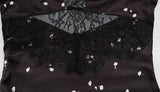 Ahagaga Eelgant Dresses For Women Patchwork Lace Floral V-Neck Short Sleeves Slim Fit Bodycon Trend Sheath Femlae Vestidos Robes