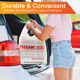 Heavy Duty Thank You T-Shirt Bags HDPE 1000 Count Bulk