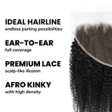 Afro Kinky 13x6 HD Lace Human Hair Frontal