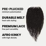 Afro Kinky 6x6 HD Lace Human Hair Closure