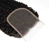 Afro Kinky Curly 4x4 Transparent Lace Human Hair Closure