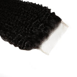 Afro Kinky Curly 4x4 Transparent Lace Human Hair Closure