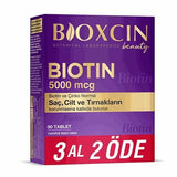 Bioxcin Beauty Biotin 5000 mcg Hair & Nail Support 90 Tablets