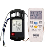 Substitute for Hampton Bay KUJCE10305/TR201A Thermostatic Ceiling Fan Remote Control [CHQ7096TKIT]