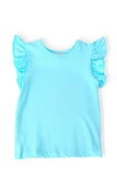 Aqua S/S Ruffle Tee