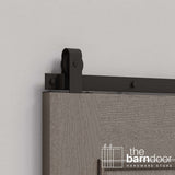 J Top Mount Heavy Duty Sliding Barn Door Hardware Kit