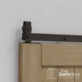 Modern J Top Mount Bifold Barn Door Hardware Kit | 4 Door One Way