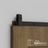 Modern J Top Mount Barn Door Hardware Kit