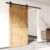 Arrow Black Single Track Barn Door Hardware Kit