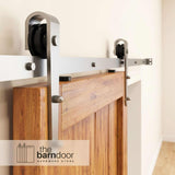 Arrow Brushed Nickel Single Track Barn Door Hardware Kit