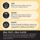 Orange Pineapple Pre-Workout Stick