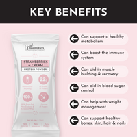 Strawberries & Cream Protein Powder Stick