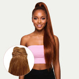 Auburn 100% Human Hair Ponytail Extension