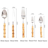 Aurora Nature-Inspired Bamboo Cutlery Set | 3CARATS