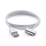2x 6ft 30-Pin USB Charger Data Sync Cable Cord For iPhone 3G/4/4S iPad 2 iPod nano1-6