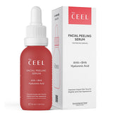 Ceel: AHA BHA Red Peeling Serum - Exfoliate, Renew & Even Skin Tone | Glycolic & Salicylic Acid Peel for Acne, Anti-Aging at Home