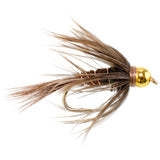 3 Pack Soft Hackle Bead Head Pheasant Tail Nymph Fly - Size 16