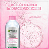 Garnier Micellar Makeup Remover Water - Gentle, Effective Cleansing for Sensitive Skin - 400ml