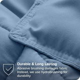 King/Cal King Size All Season Super Soft Down Alternative Comforter Set Blue