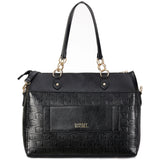 Madalyn Rustic Vegan Leather Weekender Tote Bag