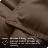 Full size 3-Piece Down Alternative Microfiber Comforter Set in Chocolate Brown