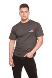 American Flag Men's Bamboo Viscose/Organic Cotton Short Sleeve Graphic T-Shirt