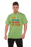 Papa, the Man, the Myth, the Legend Men's Bamboo Viscose/Organic Cotton Short Sleeve Graphic T-Shirt