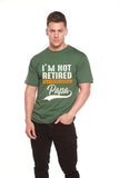 I'm not Retired Men's Bamboo Viscose/Organic Cotton Short Sleeve Graphic T-Shirt