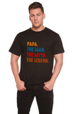 Papa, the Man, the Myth, the Legend Men's Bamboo Viscose/Organic Cotton Short Sleeve Graphic T-Shirt