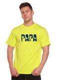 PAPA Men's Bamboo Viscose/Organic Cotton Short Sleeve Graphic T-Shirt