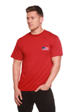 American Flag Men's Bamboo Viscose/Organic Cotton Short Sleeve Graphic T-Shirt